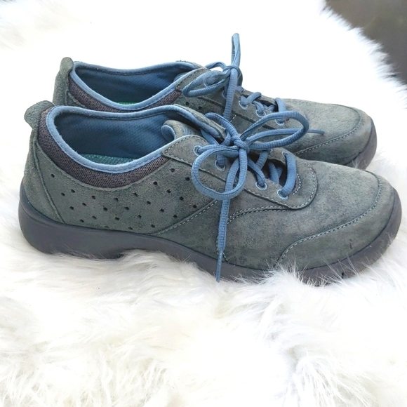 Dansko Elaine Denim blue suede Sneaker 38 - Picture 1 of 11